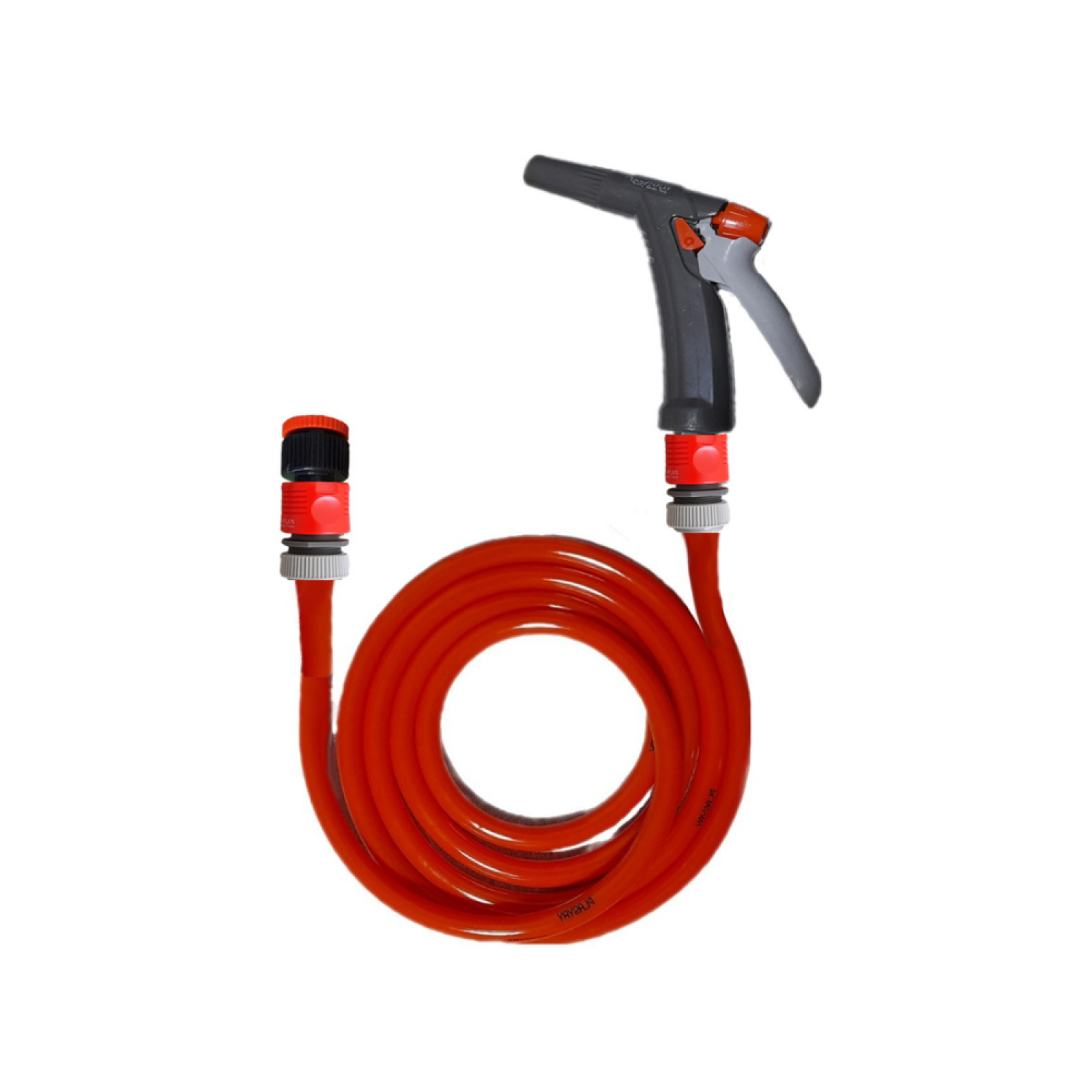 Plasyay Düz Sulama Yıkama Hortum Musluk Adaptörlü Ve Yeni Tetik Fiskiye Başlıklı Set 3.5 Metre Setler